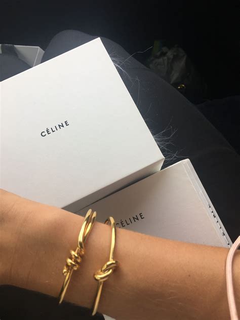 celine knot double bracelet|Celine bracelet size chart.